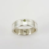 Anillo alianza de Turmalina Verde - Anillos