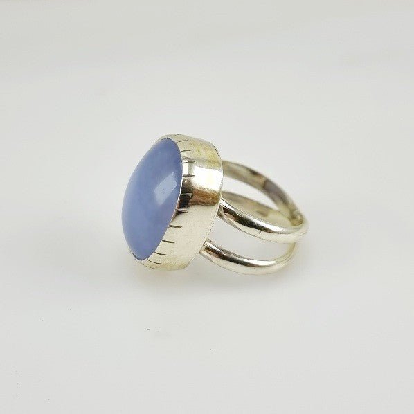 Anillo de Ágata azul o blue lace - Anillos