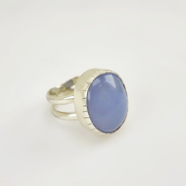 Anillo de Ágata azul o blue lace - Anillos