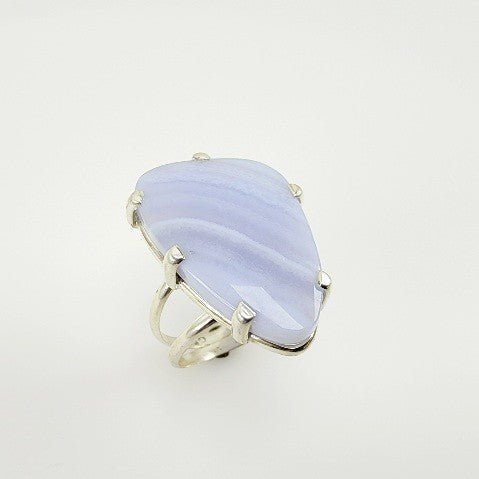 Anillo de Ágata azul o blue lace - Anillos
