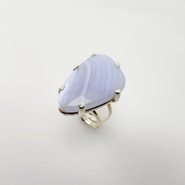 Anillo de Ágata azul o blue lace - Anillos