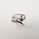 Anillo de Aguamarina y topacio azul - Anillos