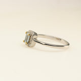 Anillo de Aguamarina y zircon natural - Anillos