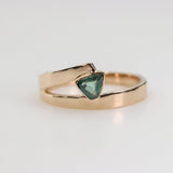 Anillo de Alejandrita talla 15 en Oro 18k - Joyería de autor