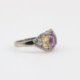 Anillo de Amatista, Citrino y Peridoto - Anillos