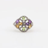 Anillo de Amatista, Citrino y Peridoto - Anillos
