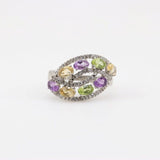Anillo de Amatista, Citrino y Peridoto - Anillos