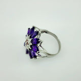 Anillo de Amatista, Rodolita y cubic zirconia - Anillos