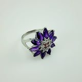 Anillo de Amatista, Rodolita y cubic zirconia - Anillos