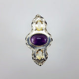 Anillo de Amatista y Citrino - Anillos