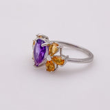 Anillo de Amatista y Citrinos - Anillos