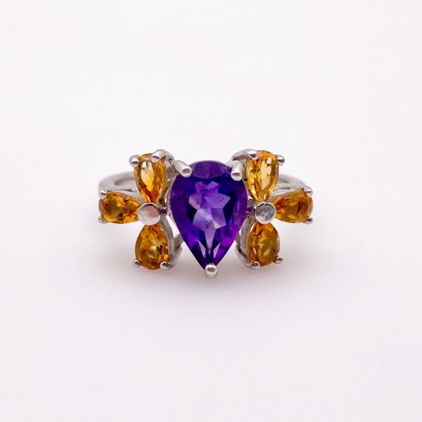Anillo de Amatista y Citrinos - Anillos