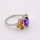 Anillo de Amatista y Citrinos - Anillos