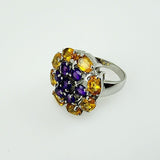 Anillo de Amatista y Citrinos - Anillos