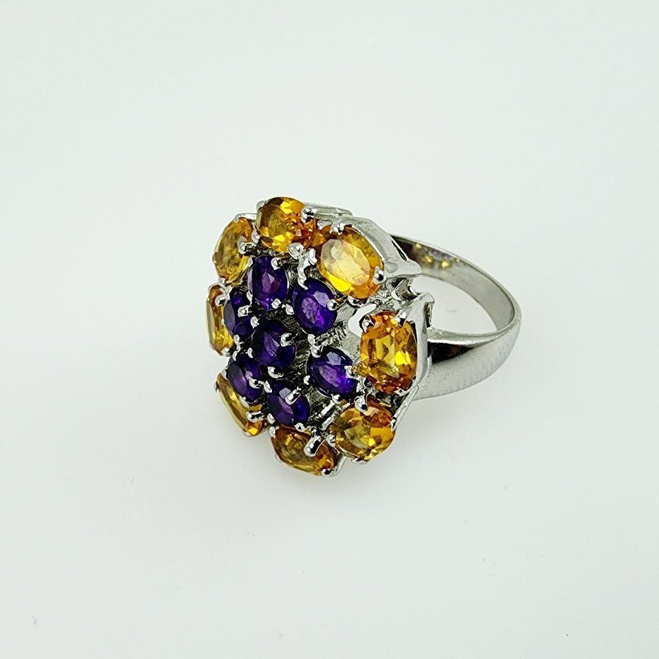 Anillo de Amatista y Citrinos - Anillos
