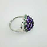 Anillo de Amatista y Esmeralda - Anillos