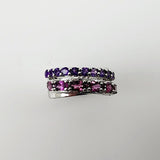 Anillo de Amatista y Rodolita - Anillos