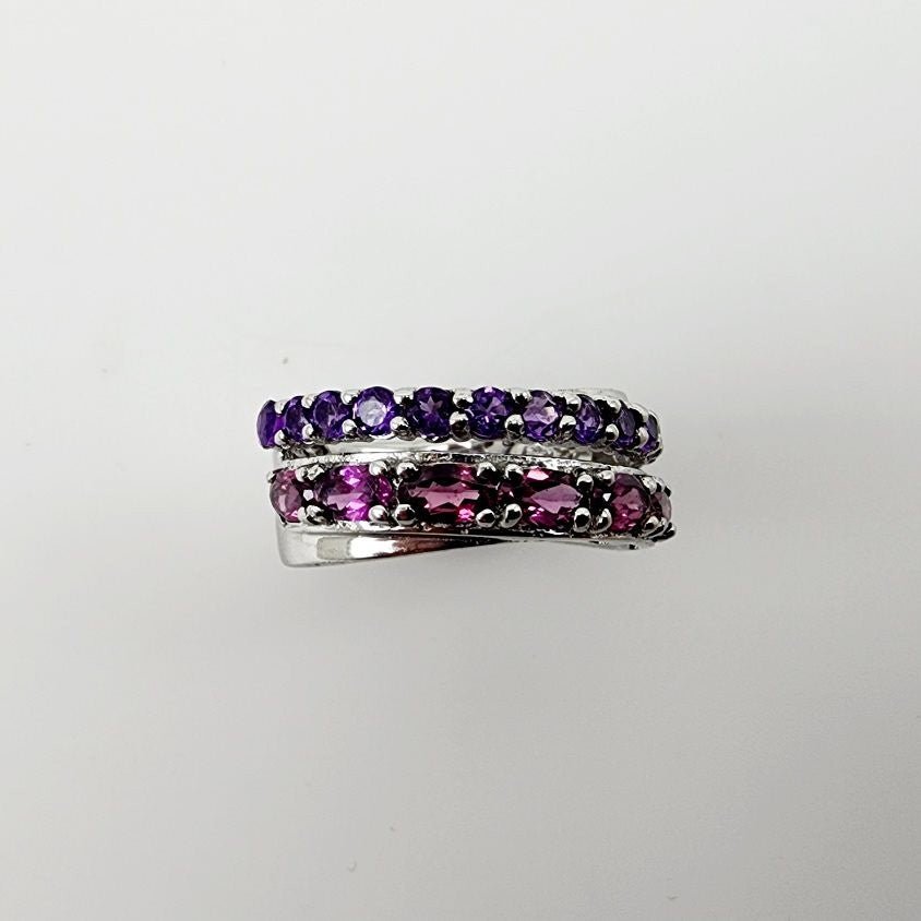 Anillo de Amatista y Rodolita - Anillos