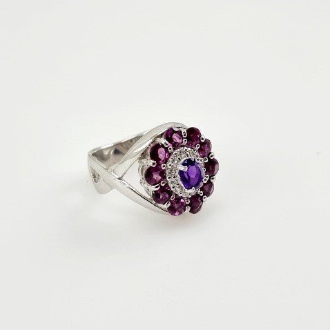 Anillo de Amatista y Rodolita - Anillos