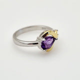 Anillo de Amatista y turmalina rosa - Anillos