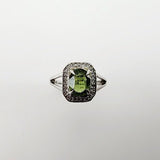 Anillo de Apatita y cubic zirconia - Anillos