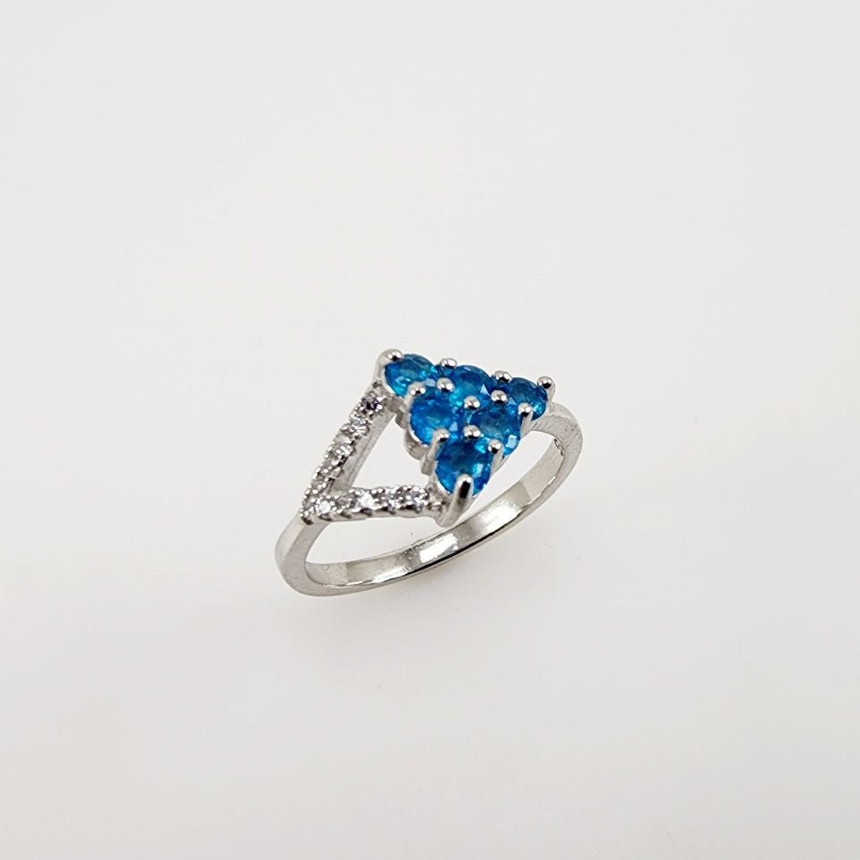 Anillo de Apatita y cubic zirconia - Anillos