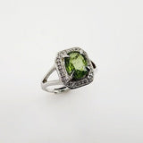 Anillo de Apatita y cubic zirconia - Anillos
