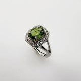 Anillo de Apatita y cubic zirconia - Anillos