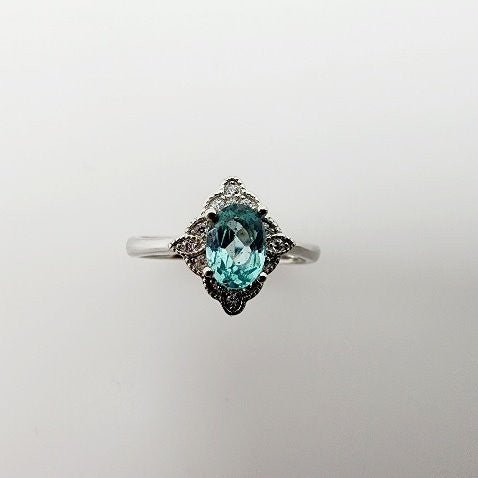 Anillo de Apatita y cubic zirconia - Anillos