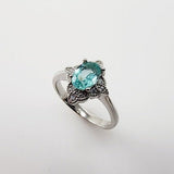 Anillo de Apatita y cubic zirconia - Anillos
