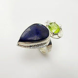 Anillo de Azurita y Peridoto - Anillos