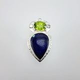 Anillo de Azurita y Peridoto - Anillos