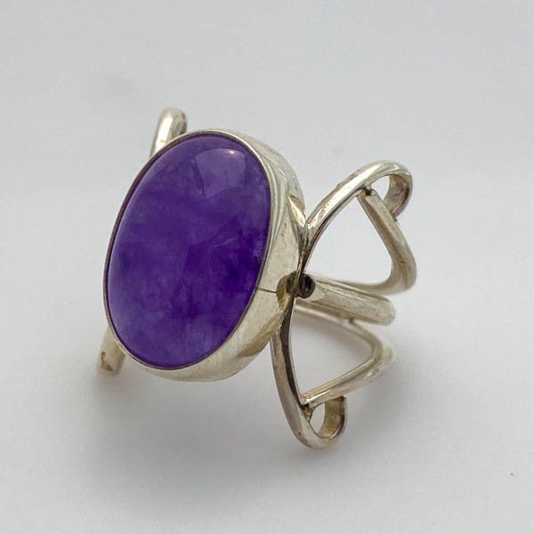 Anillo de Calcedonia Lavanda - Anillos