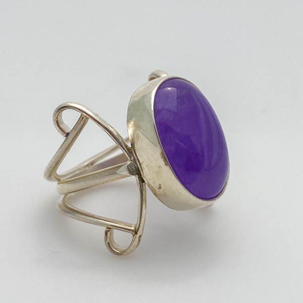 Anillo de Calcedonia Lavanda - Anillos