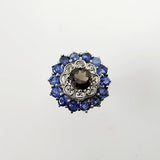 Anillo de Cianita y Cuarzo ahumado - Anillos