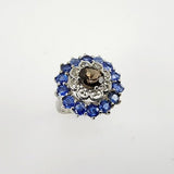 Anillo de Cianita y Cuarzo ahumado - Anillos