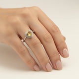 Anillo de Citrino Y Cubic zirconia - Anillos