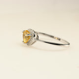 Anillo de Citrino Y Cubic zirconia - Anillos