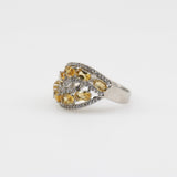 Anillo de Citrino Y Cubic zirconia - Anillos