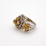 Anillo de Citrino y cubic zirconia - Anillos