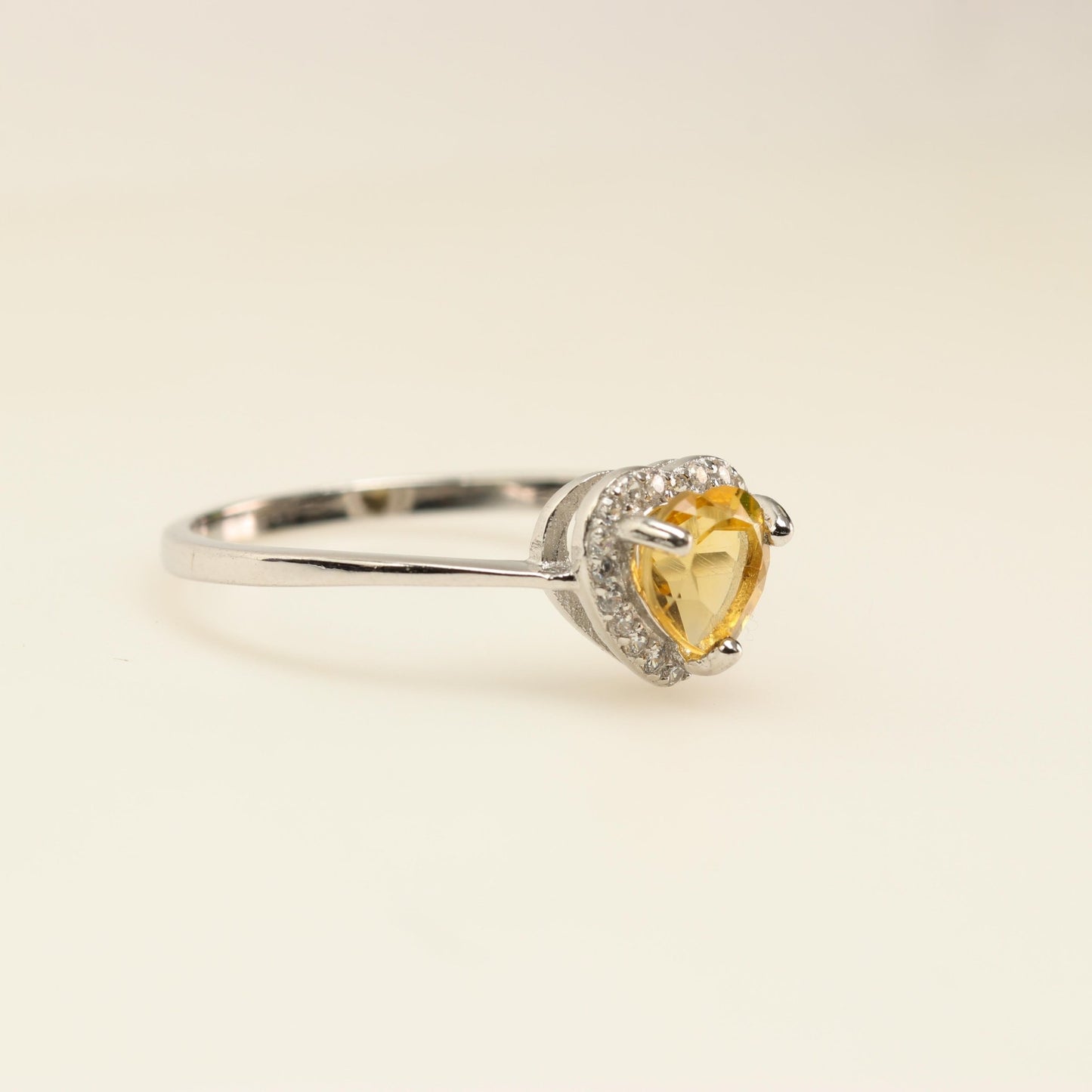 Anillo de Citrino Y Cubic zirconia - Anillos