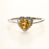 Anillo de Citrino Y Cubic zirconia - Anillos