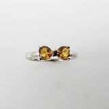 Anillo de Citrino y cubic zirconia - Anillos