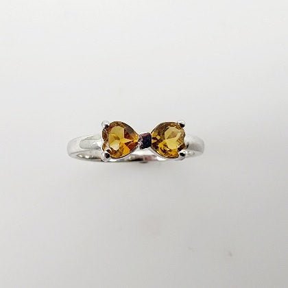Anillo de Citrino y cubic zirconia - Anillos