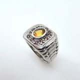 Anillo de Citrino y Granate rodolito - Anillos