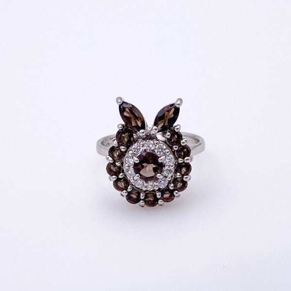Anillo de cuarzo ahumado - Anillos