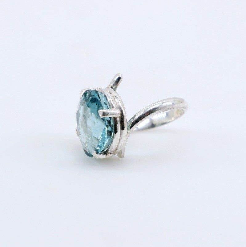 Anillo de Cuarzo Aqua Aura - Anillos