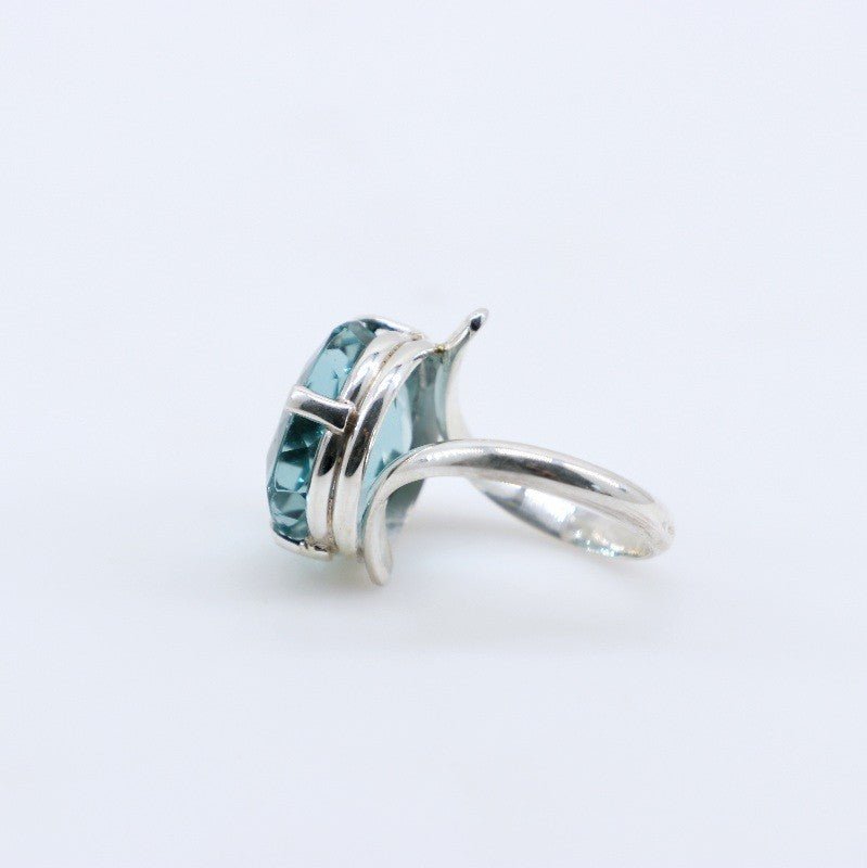 Anillo de Cuarzo Aqua Aura - Anillos