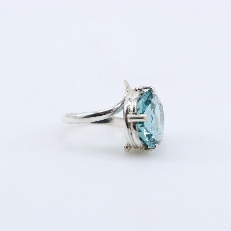 Anillo de Cuarzo Aqua Aura - Anillos