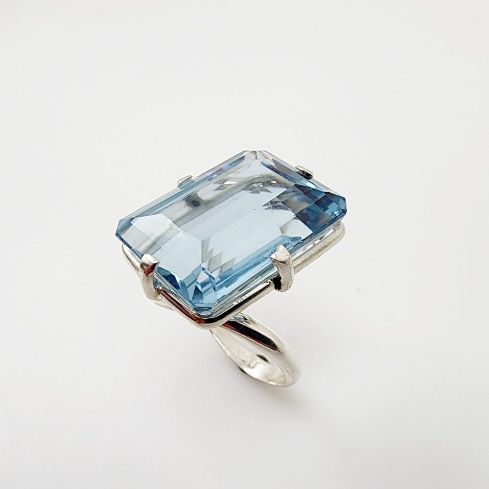 Anillo de Cuarzo Aqua Aura - Anillos
